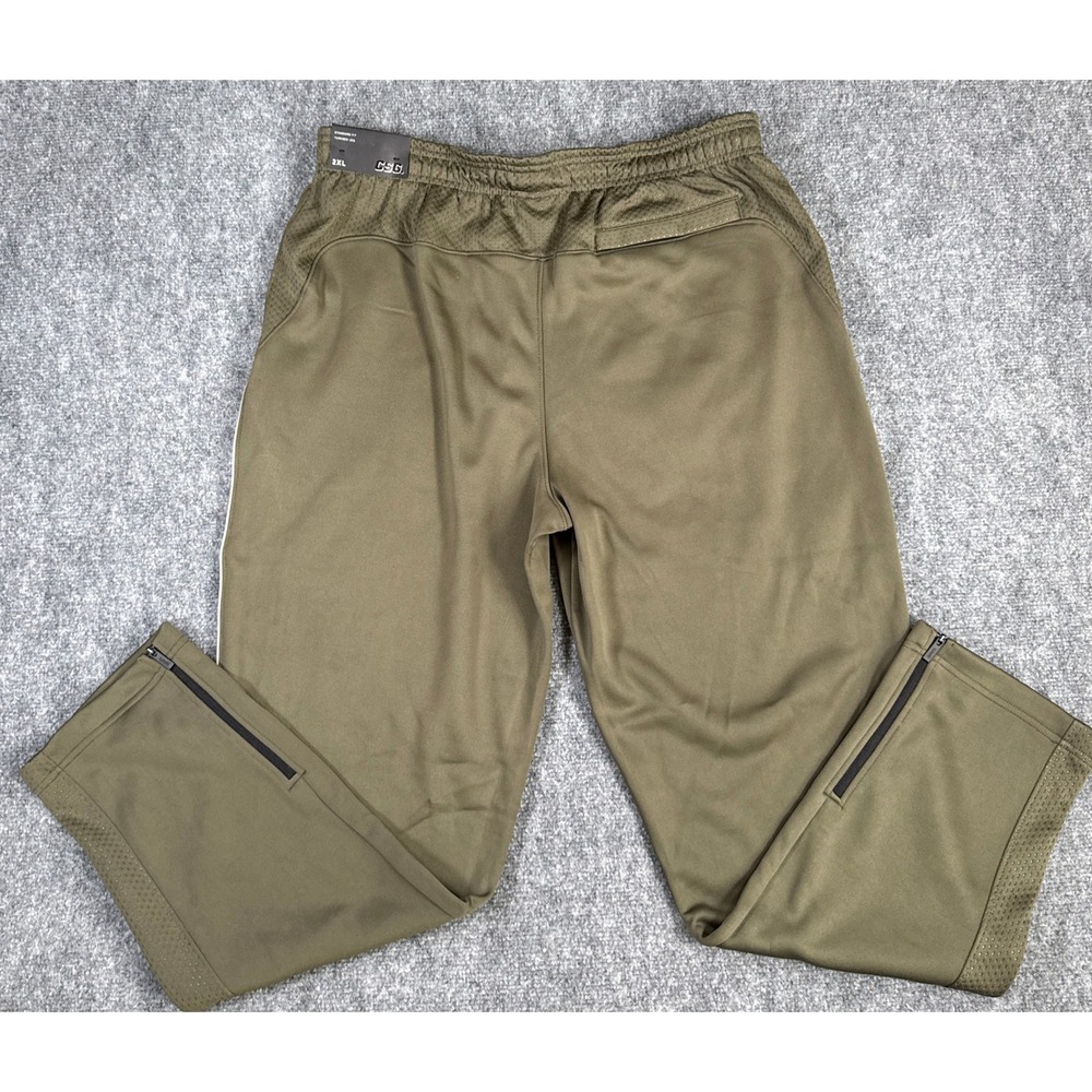 CSG Pierce Fleece Pants Mens 2XL Olive Green Tapered Leg Joggers NWT